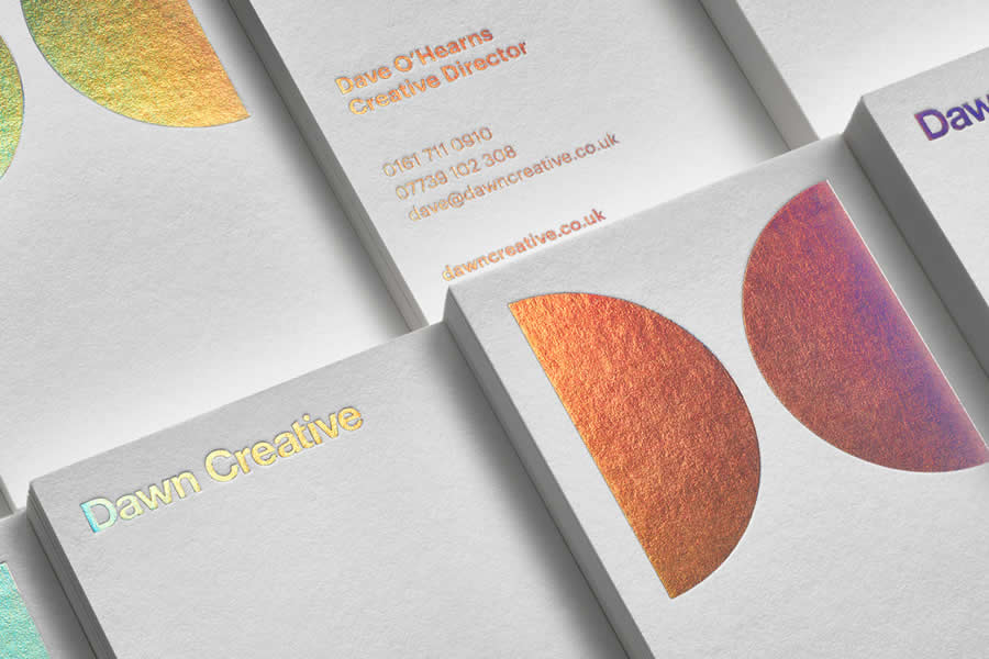 Inspiration Holographic Business Card Dawn Creative