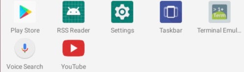 Applications icons on an Android device, including YouTube_052647.apk
