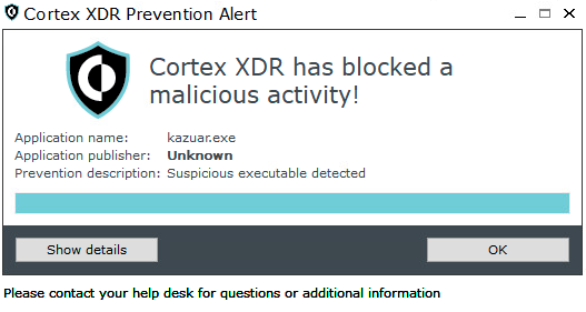Image 3 is a screenshot of the Cortex XDR application. Within a blue circle is a generic icon of an application window. Below it is the number 34. A red warning shield appears above it. Explorer.exe is listed below the 34. To the right of the icon is a description box that says a suspicious DLL has been detected.