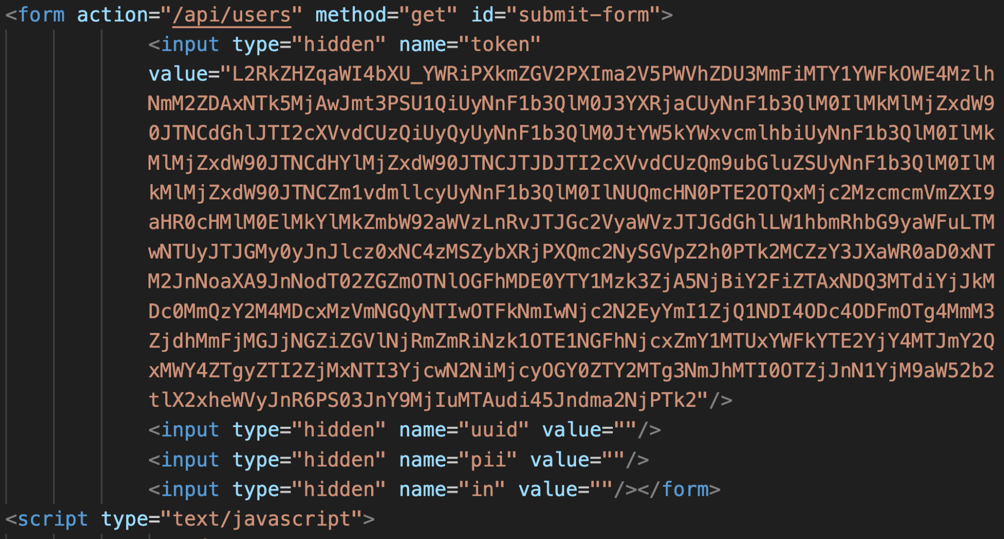 Image 3 is a screenshot of the script setting the Universally Unique IDentifier. It is automatically submitted to share info to the server side.