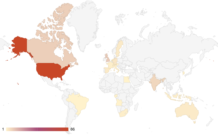 Image 3 is a heat map of countries impacted by BianLian over 2023. The highest affected country is North America followed by parts of the EU and India. 